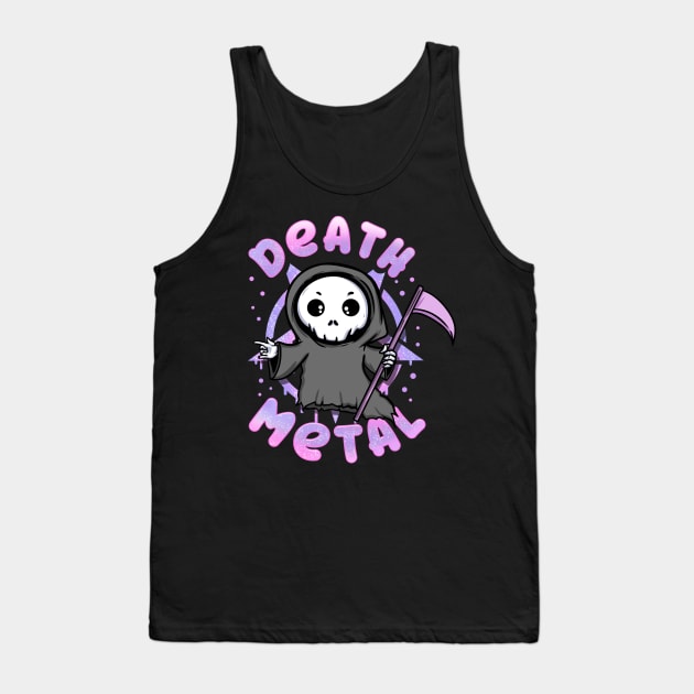 Anime Manga kawaii Death Metal Reaper T-Shirt Tank Top by biNutz